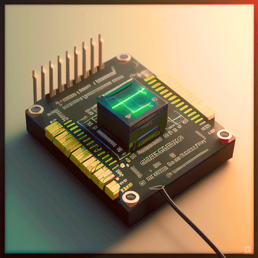 AI generated: extract microcontroller copy photo, circuit board, geometric, octane render, hyper realism, 8k, digi...
