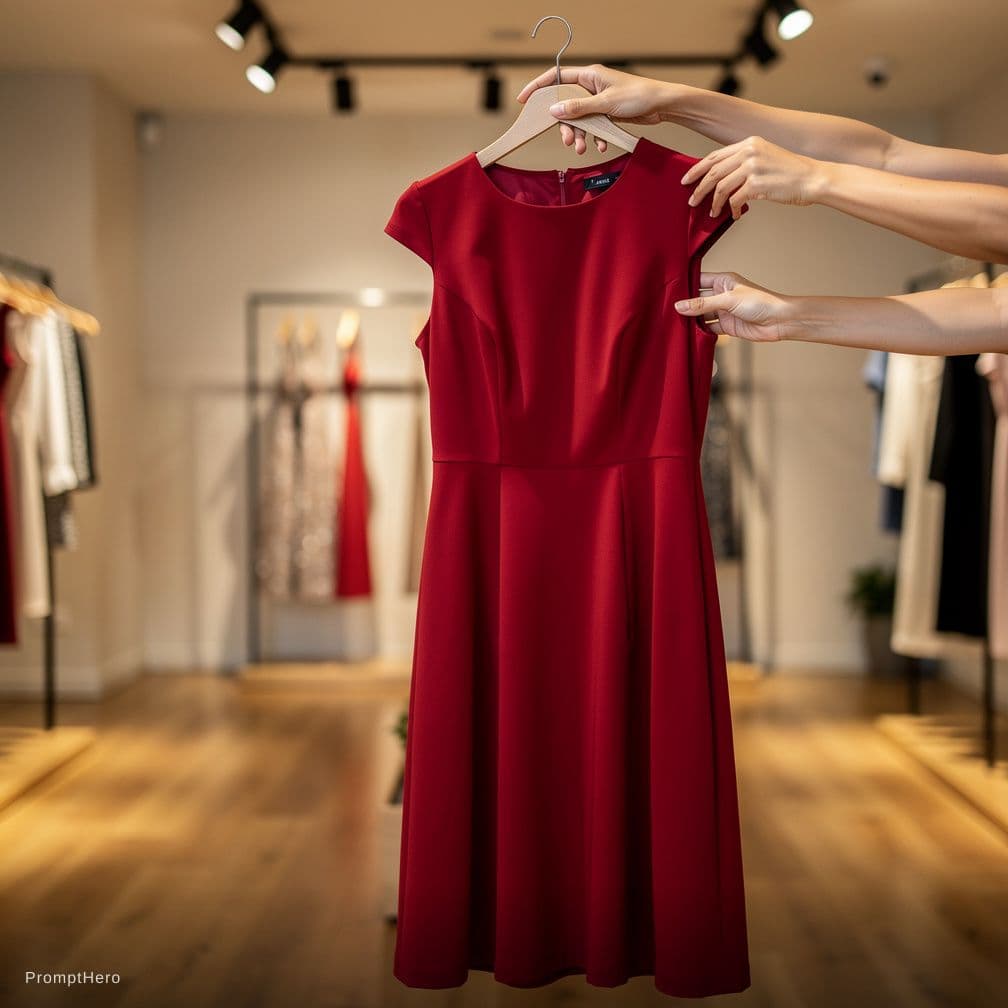AI generated: Remove dress