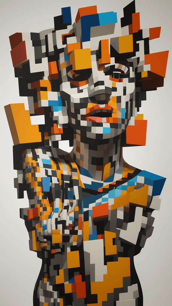 AI generated: rfktrstyle 3D Cubistpaper"An artistic visionary harnessing the essence of creativity, merging intric...