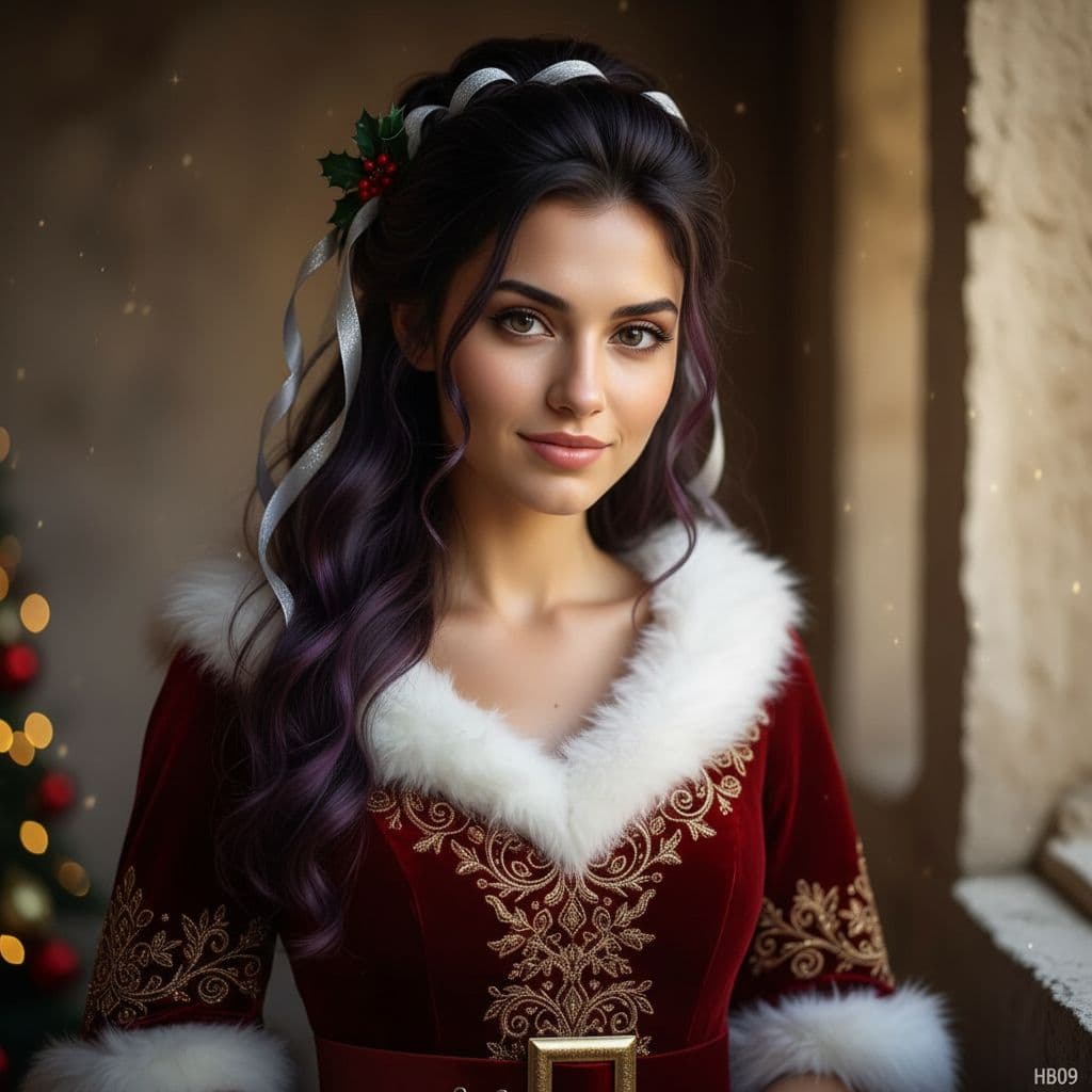 AI generated: Mother Christmas.
With the discreet and very small watermark "HB09" at the bottom of the photo.