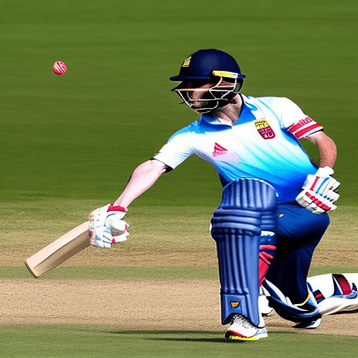 AI generated: Messi playing cricket