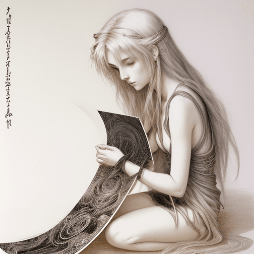 AI generated:  scroll painting, sumi e drawing, minimalism, luis royo --s 750 --ar 9:16 --no person