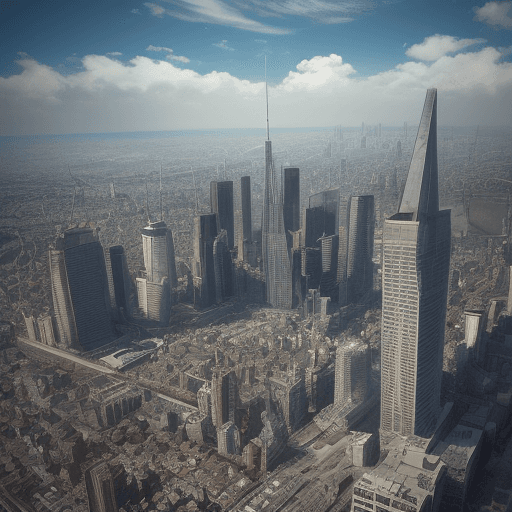 AI generated: a random super hd fantastic city photo