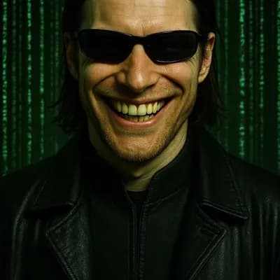 AI generated video: Code cascade behind matrix style