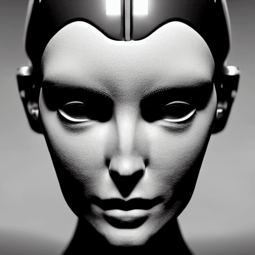 AI generated: complex 3d render ultra detailed of a beautiful porcelain profile android face, cyborg, robotic part...