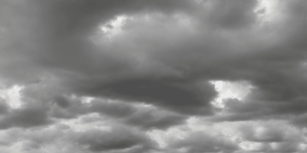 AI generated: full sky of flat anime disney simple texture cartoonish multiple semi-real flat stormy clouds in gre...