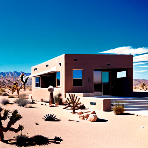 AI generated: Richard Myer
 inspired house in Joshua tree

