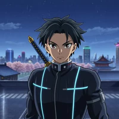 AI generated video: Masterpiece cinematic anime universe, futuristic cyberpunk Tokyo mixed with fantasy landscapes, emot...