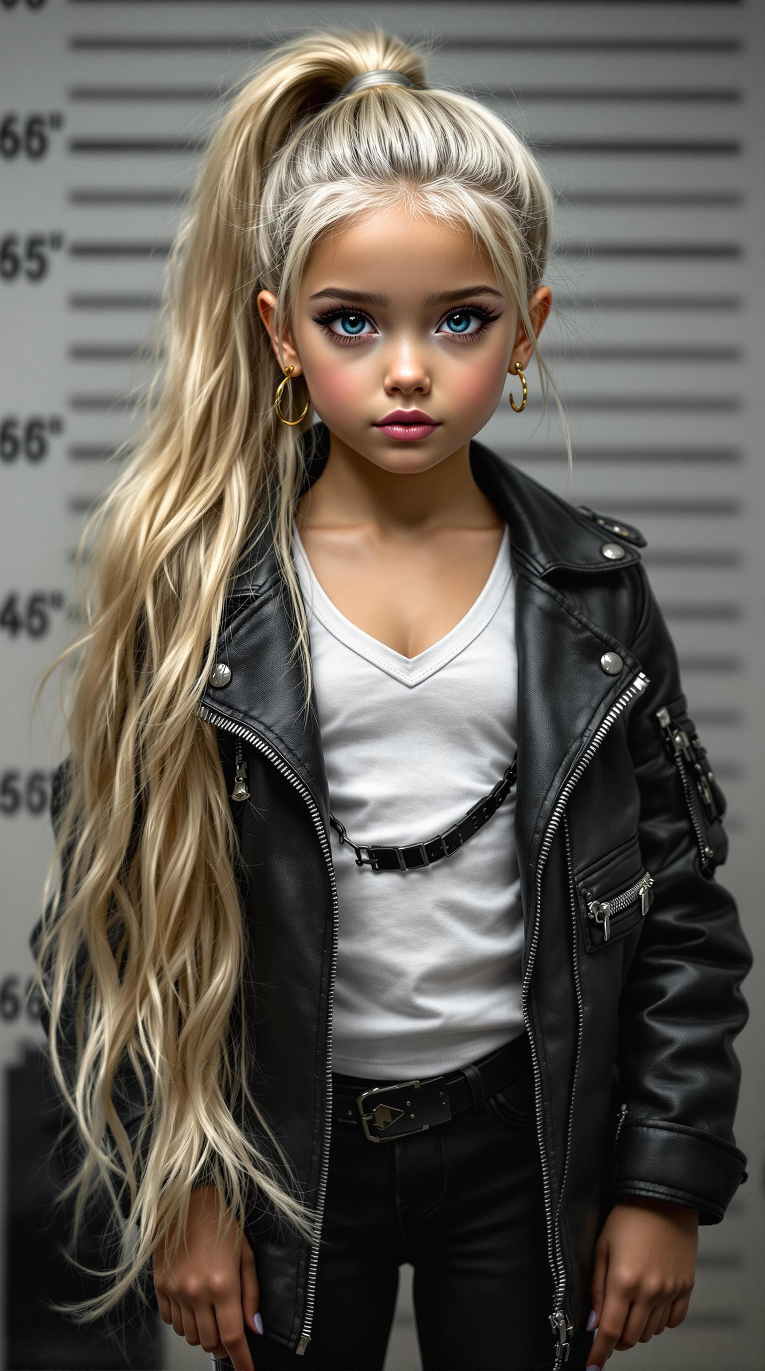 AI generated: a professional photo of a exceptionally beautiful girl in the world (age 7), (seven year old), highl...