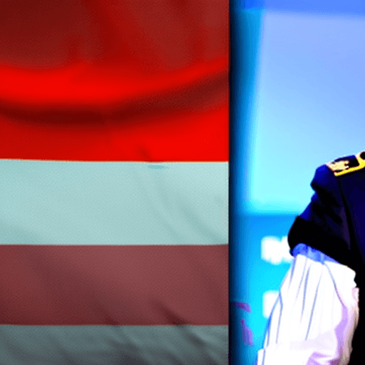 AI generated: Olaf Scholz, protective, Germany, danger, World War 3, Russia, USA, China, Poland, map, storm, germa...