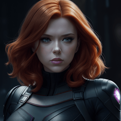 AI generated: (best quality, master:1. 5) 16k HDR, Marvel Entertainment Art by, Black Widow (AKA Natalia "Natasha"...
