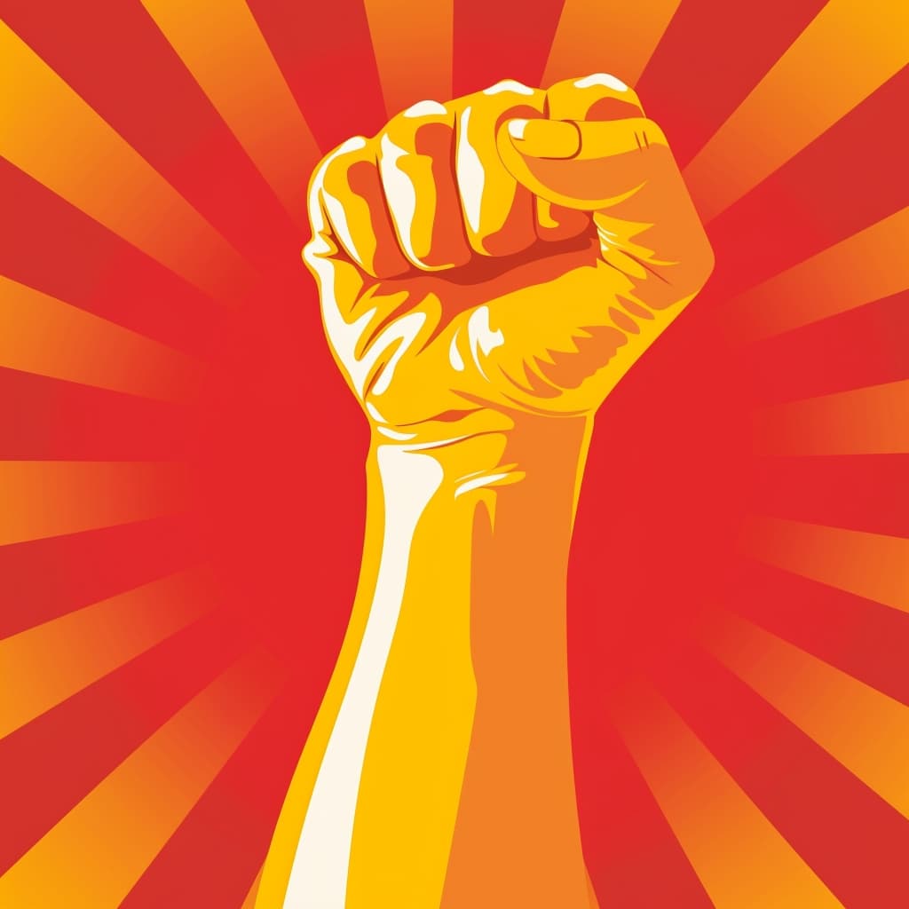 AI generated: fighting for democracy