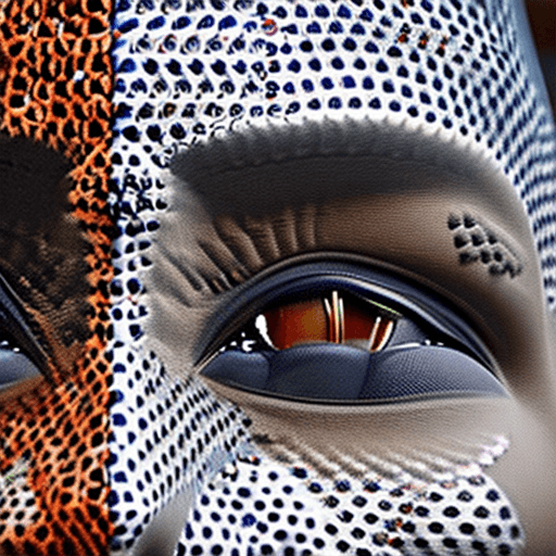AI generated: intricate closeup shot, masterpiece artwork, black skin-tight body, tribal, suit, white accent, deta...