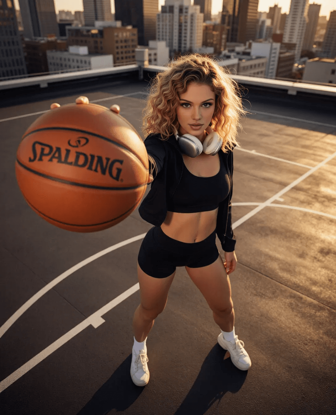 AI generated: **Subject:** The model is a young woman, appearing to be in her early 20s and of Caucasian ethnicity...