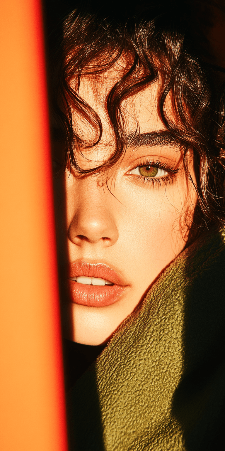 AI generated: fashion editorial photograph, woman, shot on a Canon EOS 5D Mark IV --chaos 75 --ar 1:2 --profile rs...