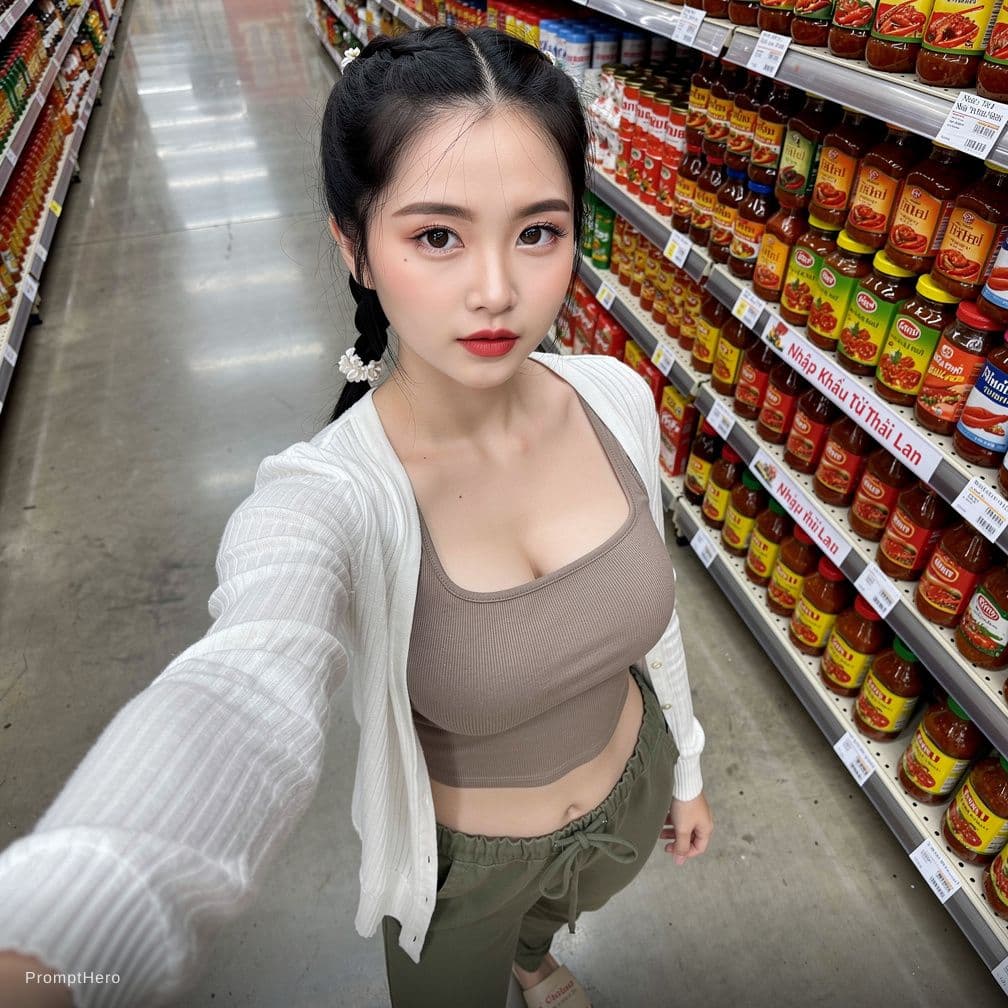 AI generated: Hyper-realistic, photorealistic, 8K ultra-detailed selfie photograph of the exact same beautiful 18-...