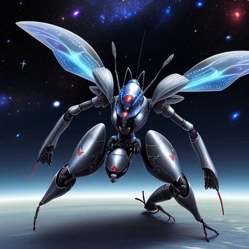 AI generated: 100 unit army, blue ant army group with silver armor invasion the planet, gun fire each other with r...