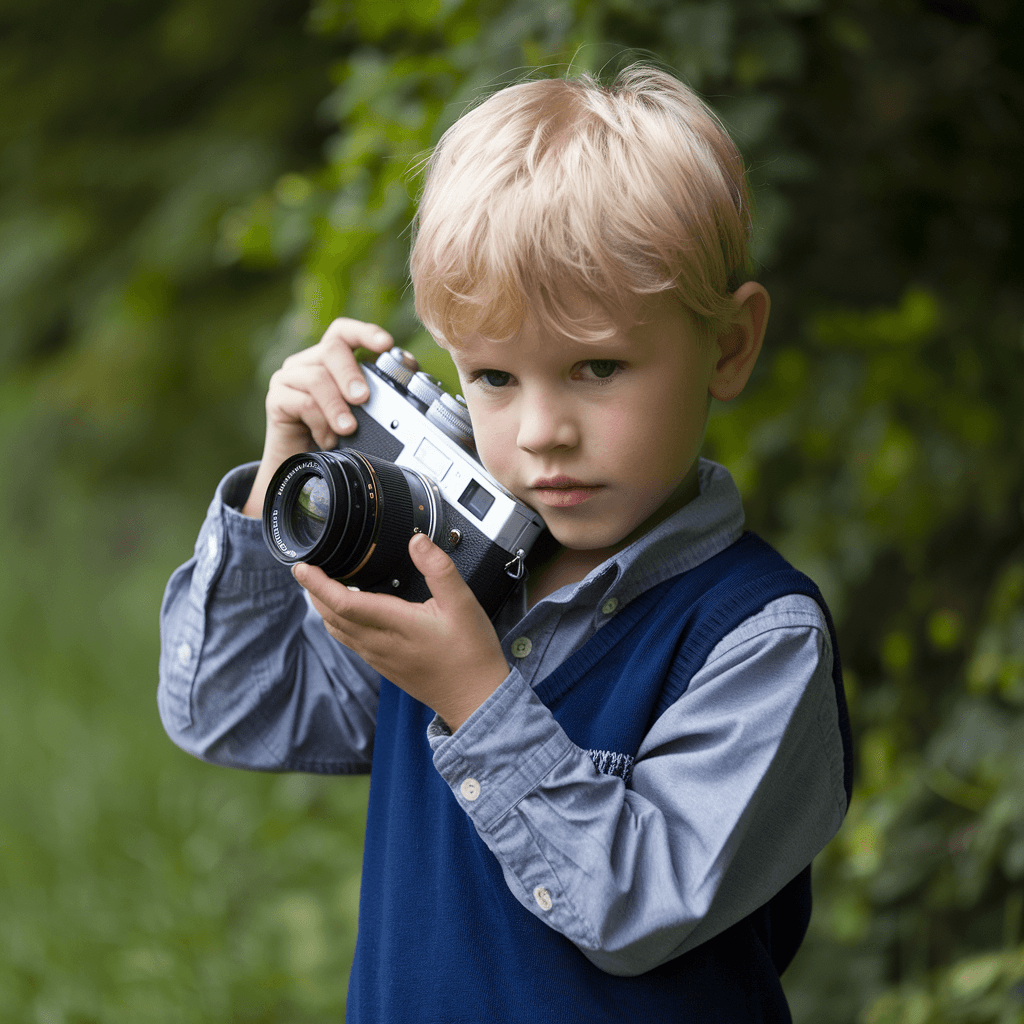 AI generated: Real-life realism, 35mm, Boy kid blond 