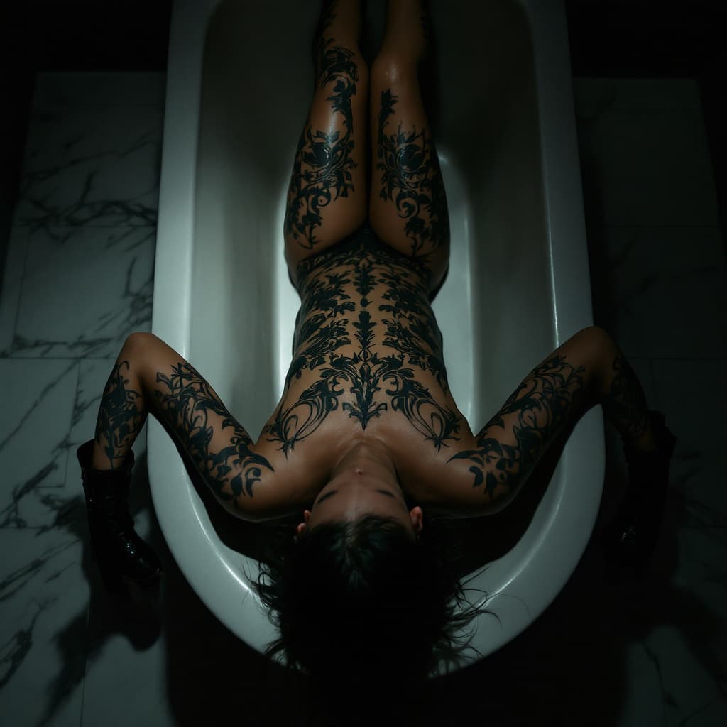 AI generated: hyper-realism, full focus, perfect focus, equisite detailed. A photo-realistic shoot from below abou...