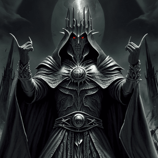 AI generated: Sauron , the lord of darkness , LORD OF THE POWER RINGS