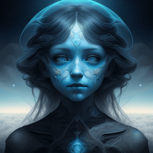 AI generated: photo illustration from a world in the clouds, in the style of tanya shatseva, the stars art group (...