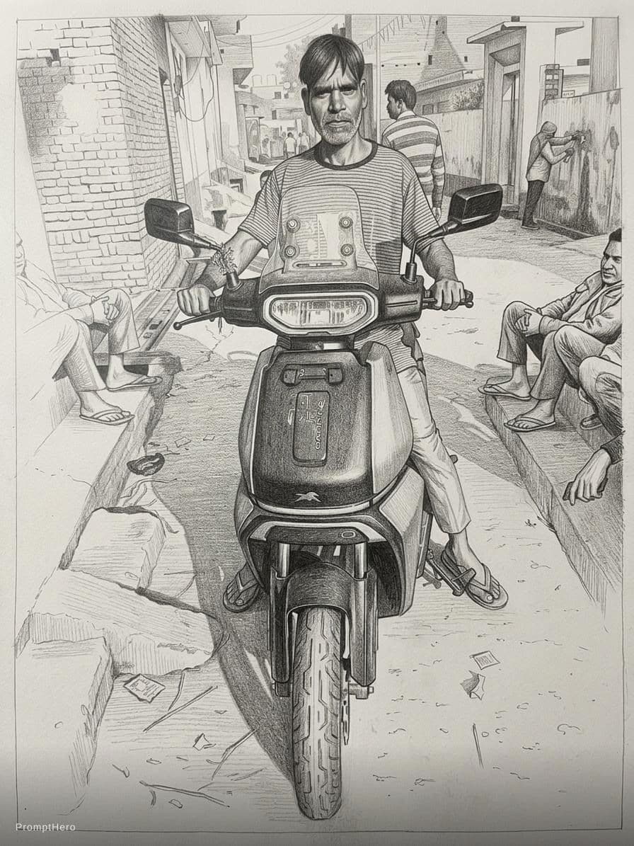 AI generated: a silent picture drawing
