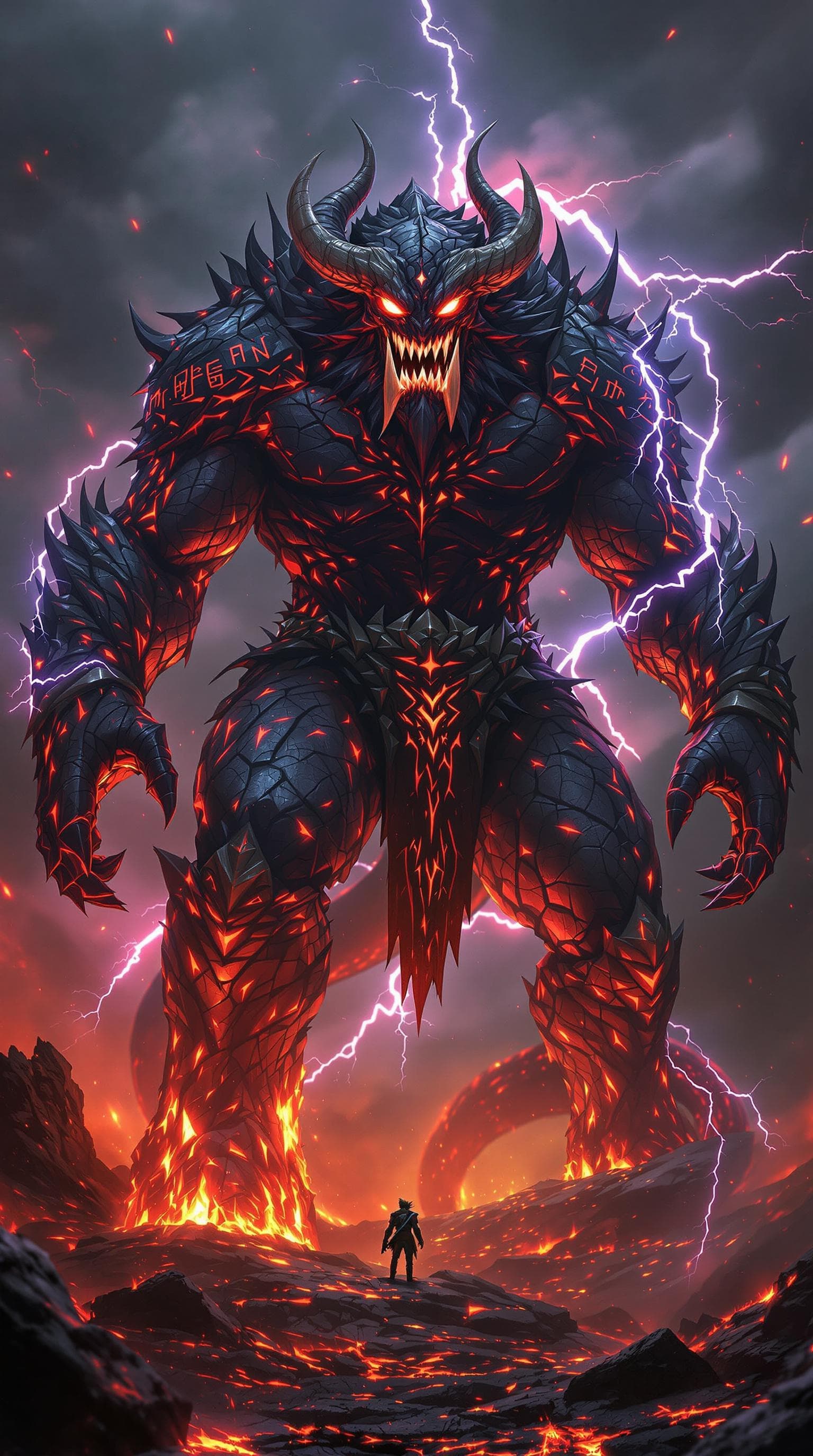 AI generated: "Create a hyper-realistic depiction of Ganon in his full demon form. He is a colossal, monstrous bea...