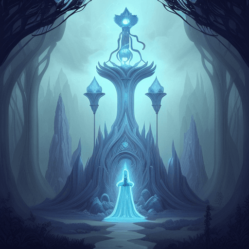 AI generated: A mystical, fantastical, and surreal illustration tarot card. The image is in a 2D pencil drawing st...