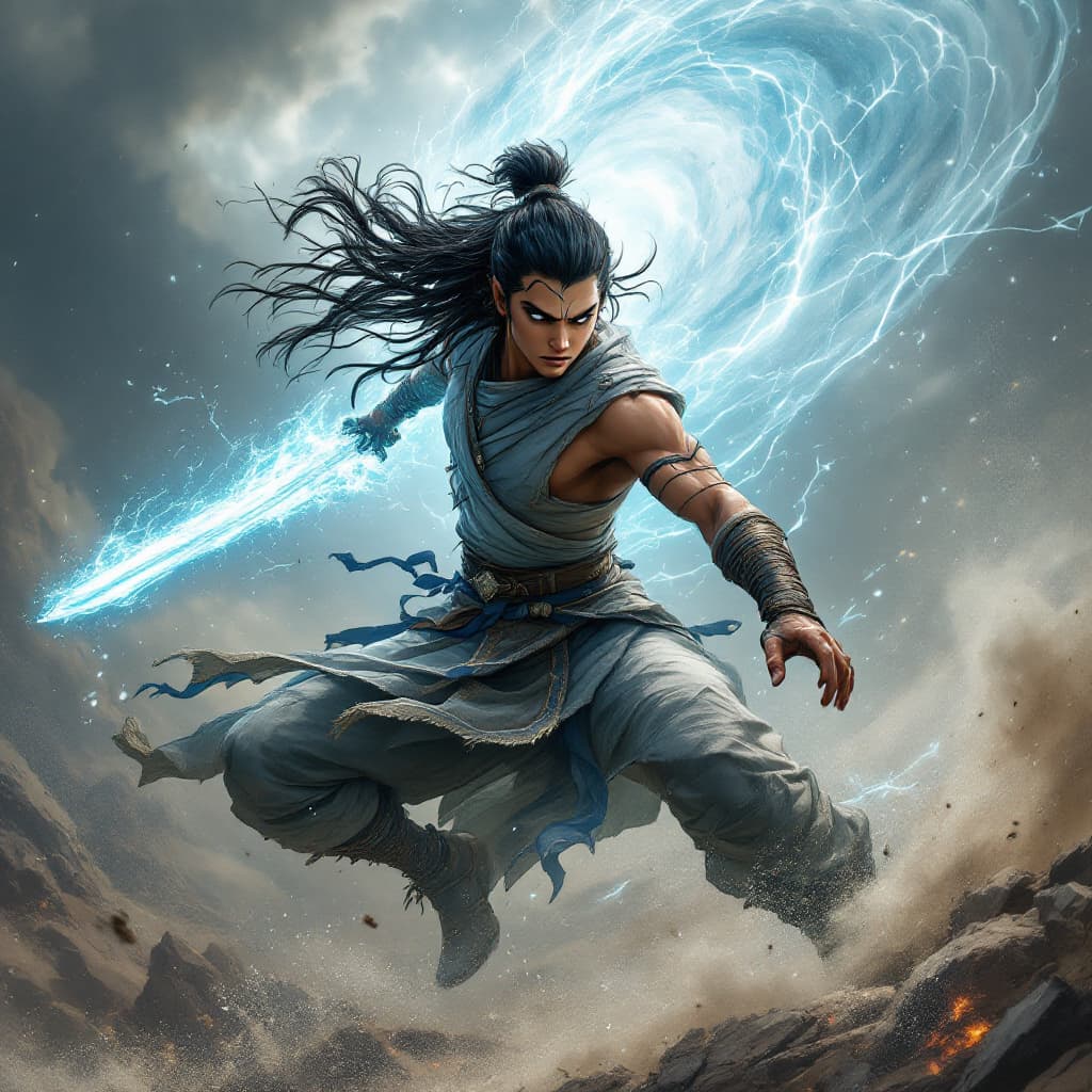 AI generated: Make me an image of korra from the legend of korra with the same features but as a different variant...