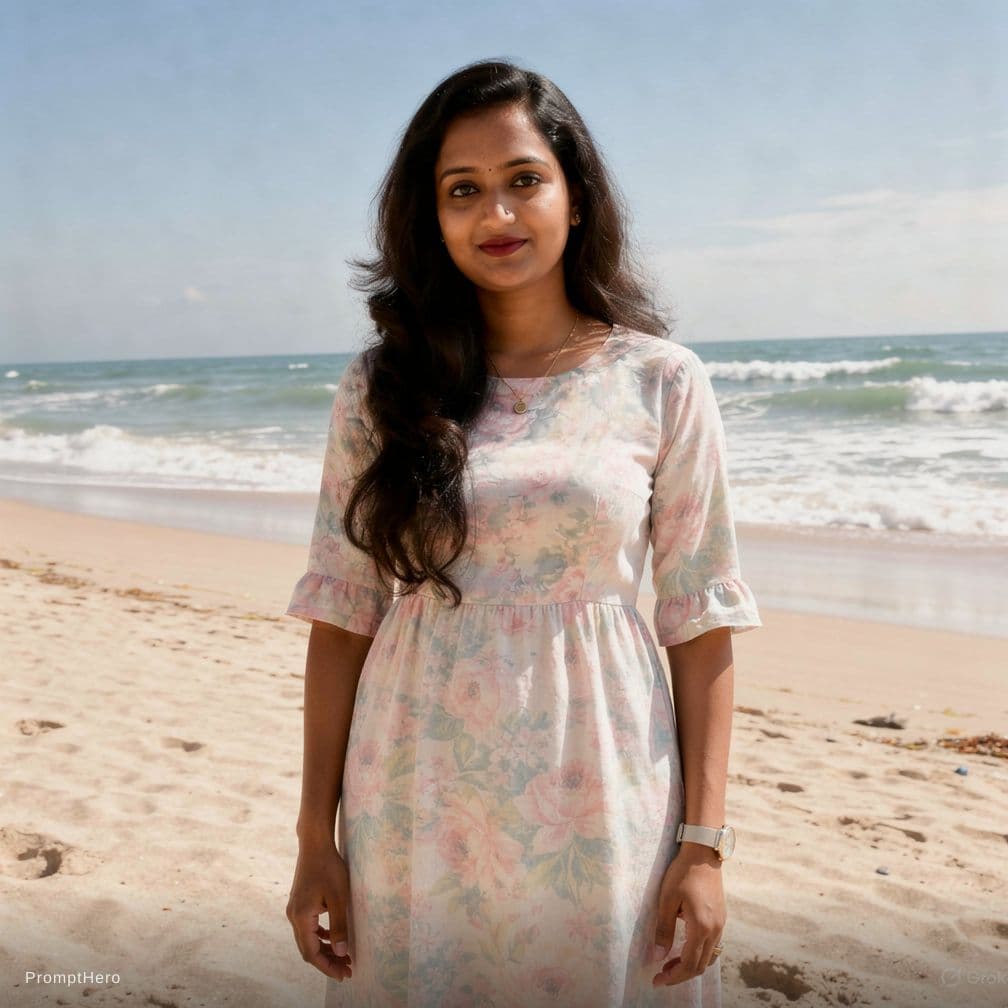 AI generated: Nude on beach 