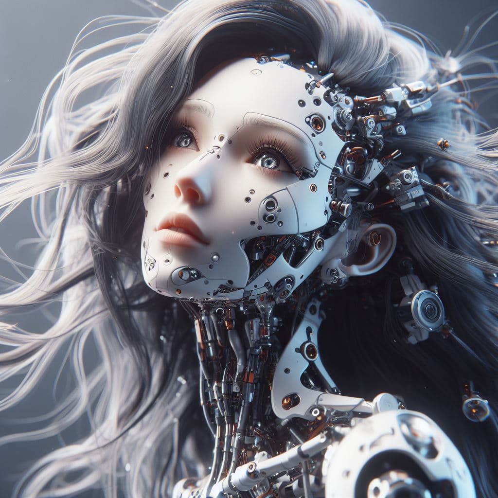 AI generated: 3d render, best quality, ultra realic, ultimate detailed, 3/4 camera angle, close-up portrait lookin...