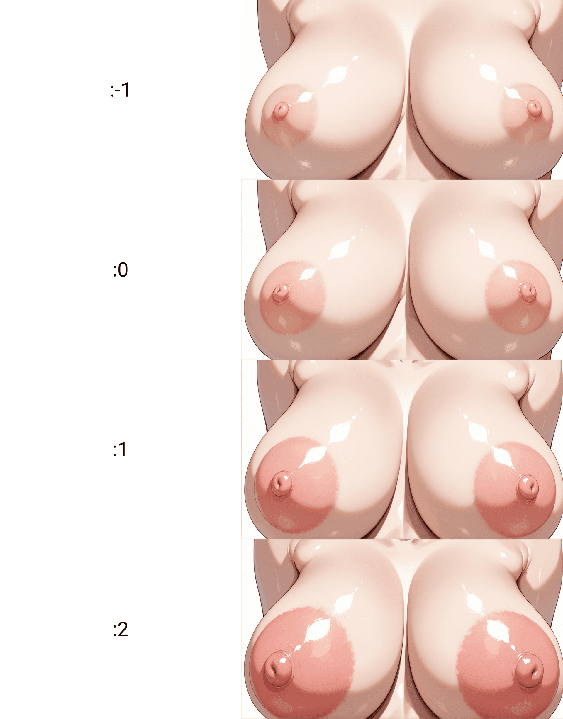 Areolae size slider