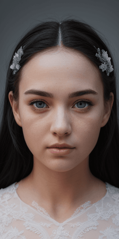 AI generated: Australian athlete (wearing a black wedding dress:1.4) , symmetrical eyes, (aegyo sal:1) , (eyelashe...