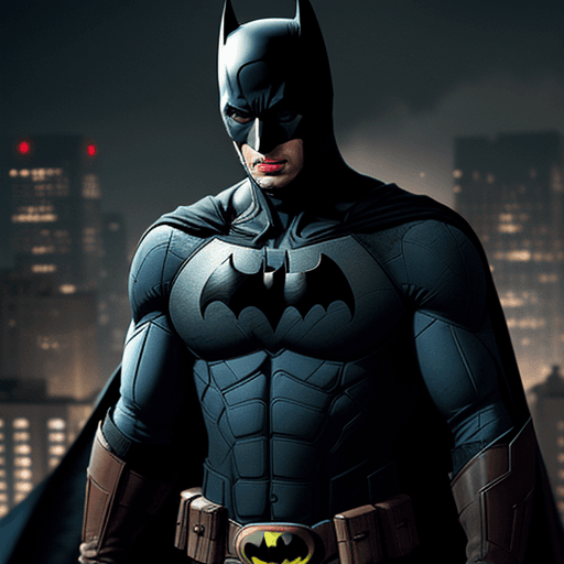 AI generated: Batman and captain America in one person,4 k ultra HD 