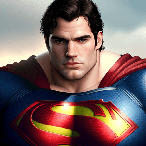 AI generated: Henry Cavill as fat superman, photorealistic, 
high details, 
