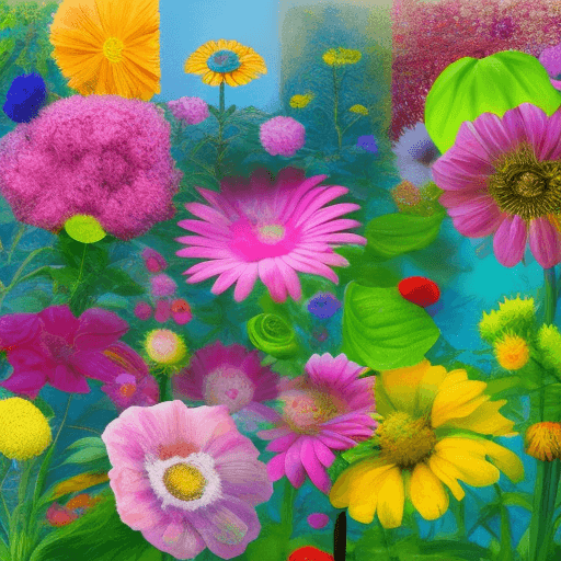 AI generated: viele verschiedenen Pflanzen, tiere und menschen in bunt und photorealistisch