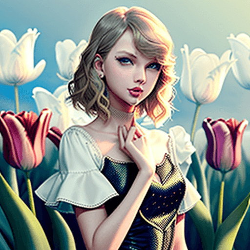 AI generated: Taylor swift menunjukkan tulisan bernama ilove you janzwi
