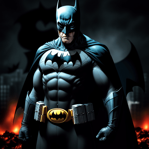 AI generated:  Batman in hell, 4k ,ultra hd