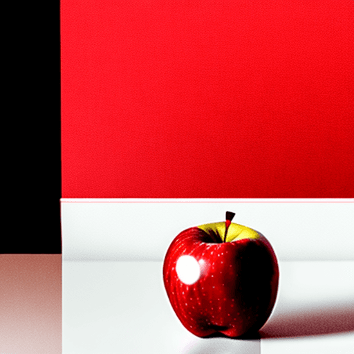 AI generated: foreground: 2 red apples
background: white wall
style: cartoon