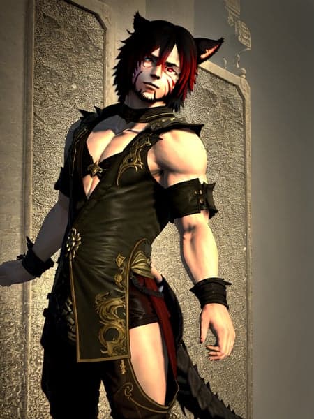 FFXIV - Male Miqote (Keeper of the Moon - Khit'li L'ocar)