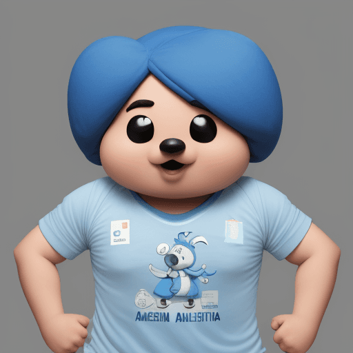 AI generated: pitufo con camiseta de argentina
