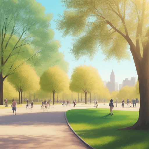 AI generated: sunny day in the park
