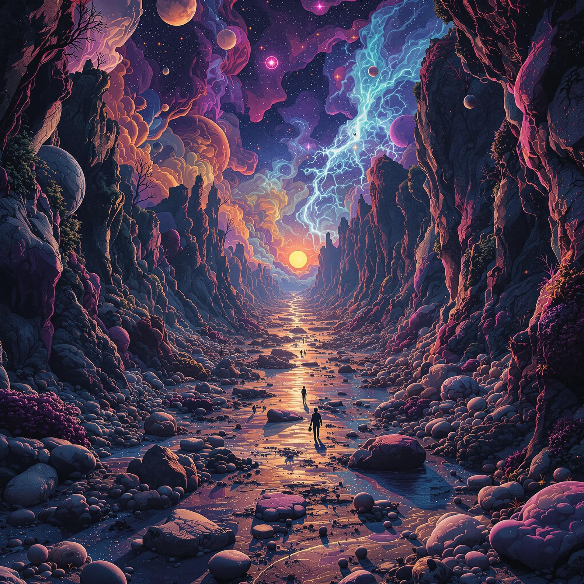 AI generated: Hyper realistic. surreal and trippy, very artistic that only AI can think up. Highly detailed. Psych...