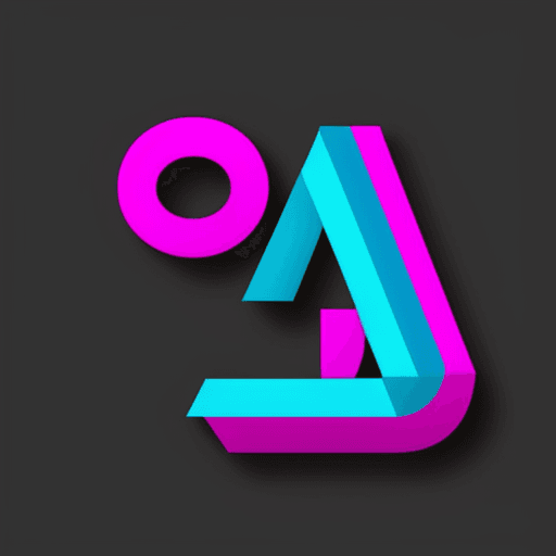 AI generated: Help me generate an a7dj logo colorful font
