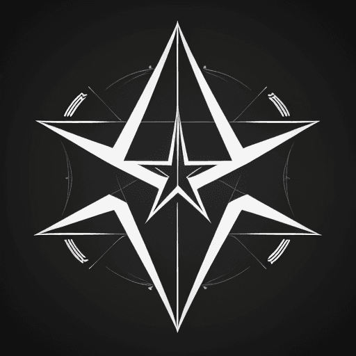 AI generated: high quality logo StarTrack Academy, more detailing, geometry, vector, symmetry, realism, ray tracin...