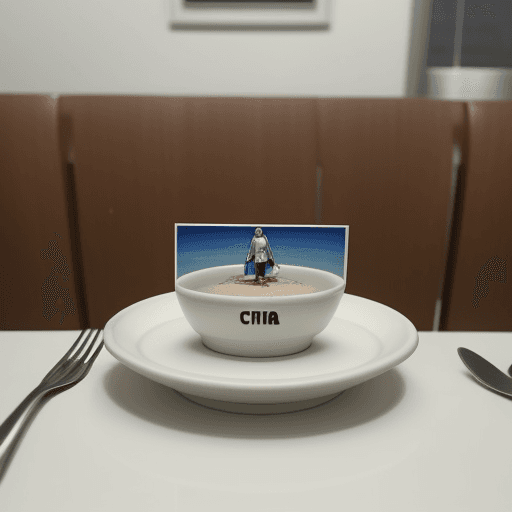 AI generated: Foto de um relógio em cima de uma mesa