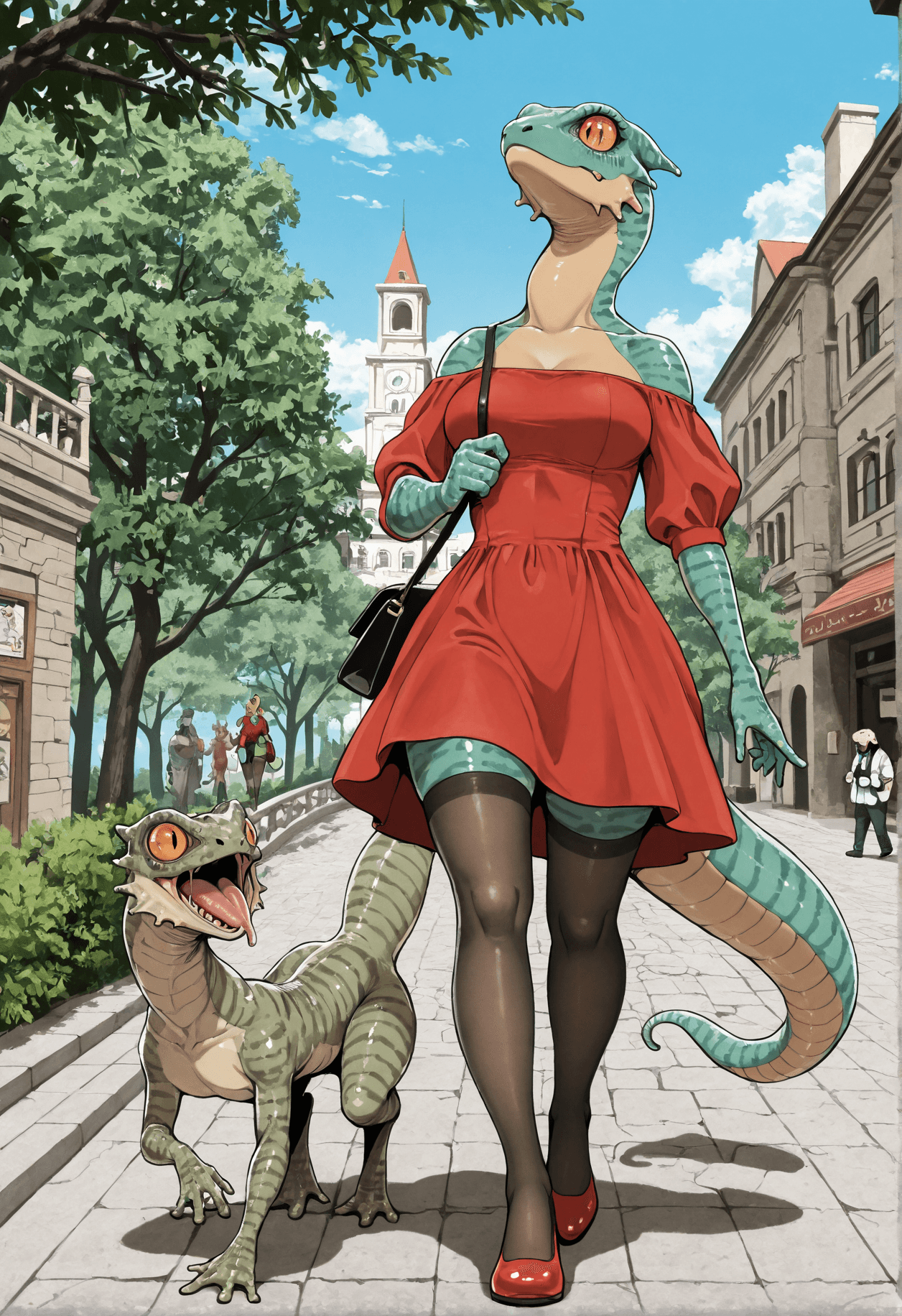 Lizard Dragon (Rosen Garten Saga) for Illustrious