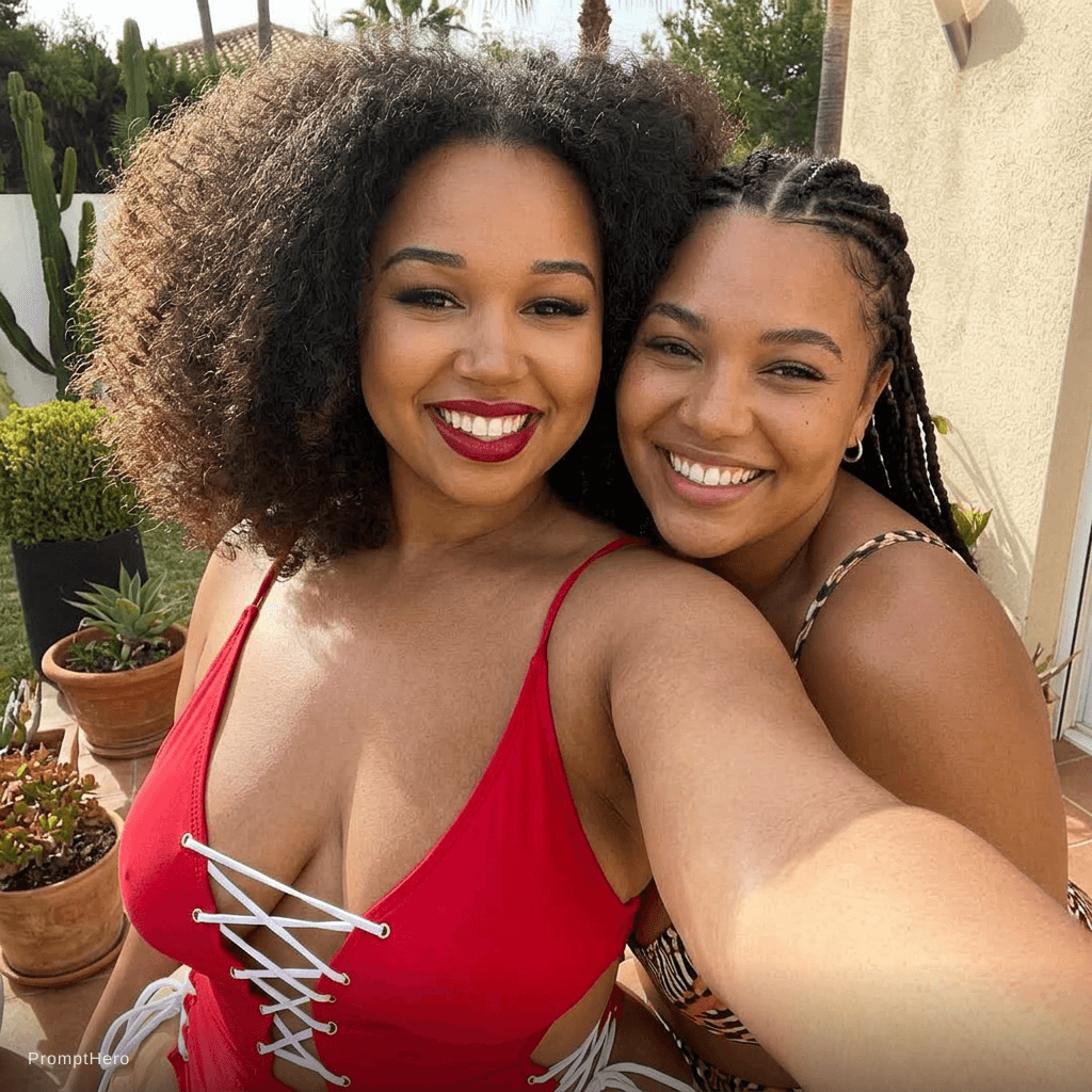 AI generated: a selfie of the image 