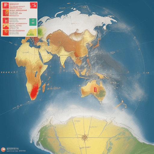 AI generated: Crea Un mapa del mundo donde España e Iberoamérica están conectados por una red de líneas luminosas ...