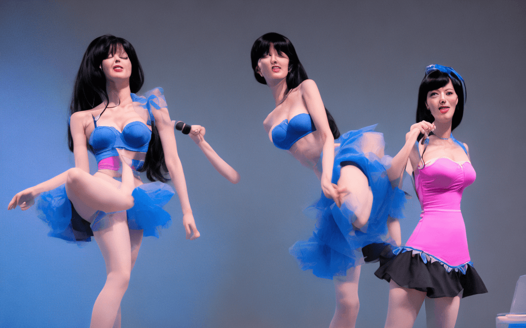 AI generated: a photo of irene, ohwx woman, on stage singing, black hair, best quality, beautiful face <Mia:Khalif...
